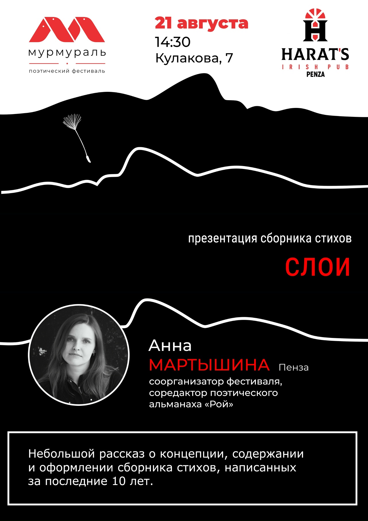 Мини-презентация сборника стихов Анны Мартышиной «Слои»